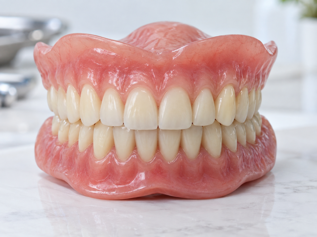 Suction dentures